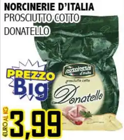 Big Food Norcinerie d'italia prosciutto cotto donatello offerta
