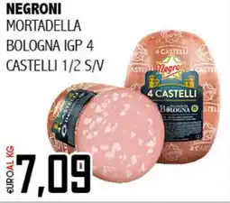 Big Food Negroni mortadella bologna igp 4 castelli 1/2 s/v offerta