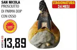 Big Food San nicola prosciutto di parma dop con osso offerta