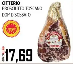Big Food Citterio prosciutto toscano dop disossato offerta