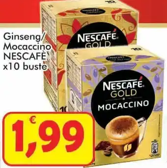 Paghi Poco Nescafè Ginseng/Mocaccino x10 buste offerta