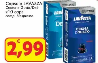 Lavazza Capsule Crema e Gusto/Dek x10 caps