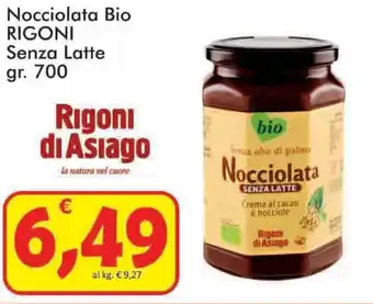 Paghi Poco Rigoni Nocciolata Bio Senza Latte 700 gr offerta
