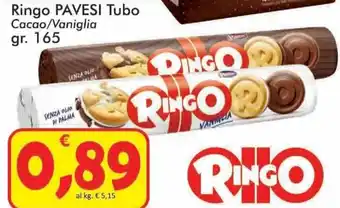 Paghi Poco Ringo Pavesi Tubo Cacao/Vaniglia 165 gr offerta
