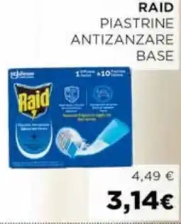 Coop Raid piastrine antizanzare base offerta