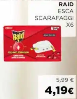 Coop Raid esca scarafaggi x6 offerta