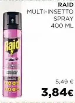 Coop Raid multi-insetto spray offerta