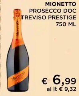 Coop Mionetio prosecco doc treviso prestige offerta