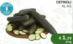 Coop Cetrioli offerta