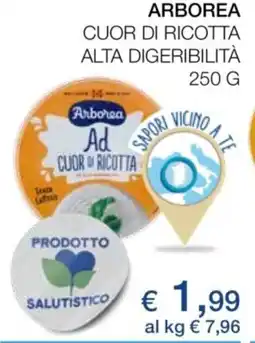 Coop Arborea cuor di ricotta alta digeribilità offerta