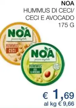 Coop Noa hummus di ceci/ ceci e avocado offerta