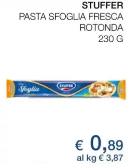 Coop Stuffer pasta sfoglia fresca rotonda offerta