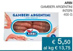 Coop Arbi gamberi argentini interi offerta