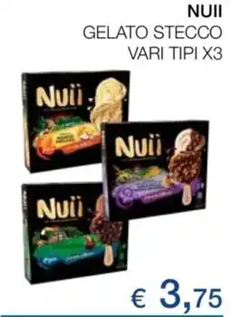 Coop Nuii gelato stecco vari tipi x3 offerta