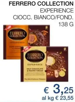 Coop Ferrero collection experience ciocc. bianco/fond. offerta