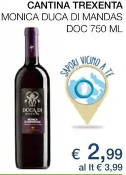 Coop Cantina trexenta monica duca di mandas DOC offerta
