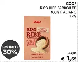 Coop Coop riso ribe parboiled 100% italiano offerta