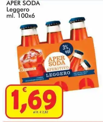 Paghi Poco Aper Soda Leggero 100ml x6 offerta