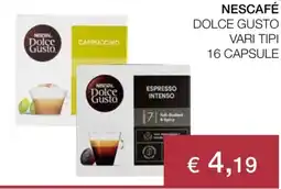 Coop Nescafé dolce gusto vari tipi 16 capsule offerta