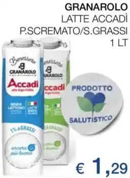 Coop Granarolo latte accadì p.scremato/s.grassi offerta