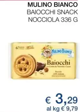 Coop Mulino bianco baiocchi snack nocciola offerta