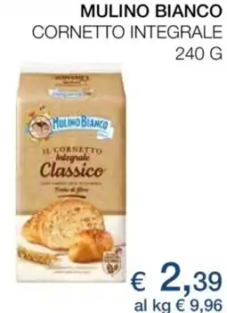 Coop Mulino bianco cornetto integrale offerta