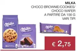 Coop Milka choco brownie/cookies/choco wafer vari tipi offerta