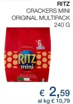 Coop Ritz crackers mini original multipack offerta