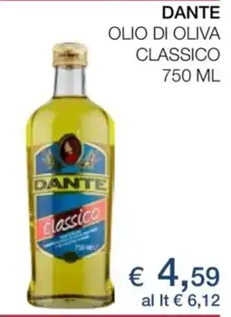 Coop Dante olio di oliva classico offerta