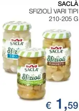 Coop Saclà sfiziolì vari tipi offerta