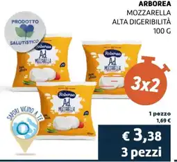 Coop Arborea mozarella alta digeribilità offerta