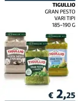 Coop Tigullio gran pesto vari tipi offerta