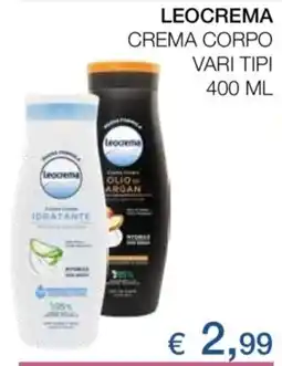 Coop Leocrema crema corpo vari tipi offerta