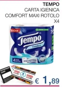 Coop Tempo carta igienica comfort maxi rotolo offerta