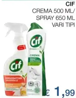 Coop Cif crema/ spray vari tipi offerta