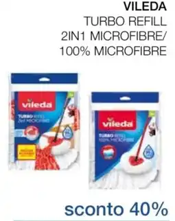 Coop Vileda turbo refill 2in1 microfibre/ 100% microfibre offerta