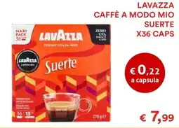 Coop Lavazza caffè a modo mio suerte x36 caps offerta