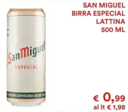 Coop San miguel birra especial lattina offerta
