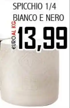 Big Food Pecorino romano dop spicchio bianco e nero offerta