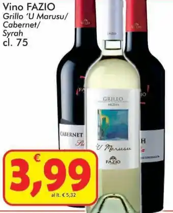 Paghi Poco Fazio Vino 75 cl offerta