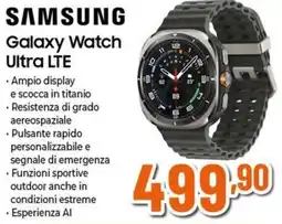 Expert SAMSUNG Galaxy Watch Ultra LTE offerta