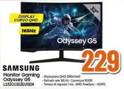 Expert SAMSUNG Monitor Gaming Odyssey G5 LS32CG552EUXEN offerta