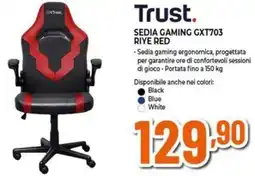 Expert Trust. SEDIA GAMING GXT703 RIYE RED offerta