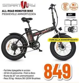Expert SMARTWAY All-road monster bike offerta