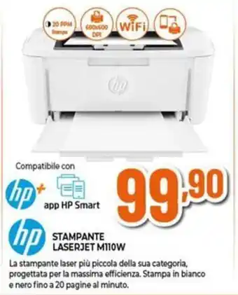 Expert hp STAMPANTE LASERJET M110W offerta