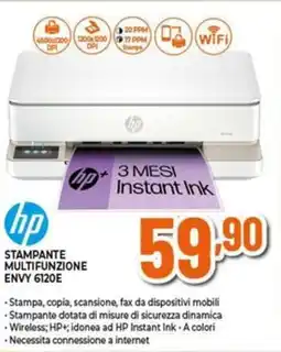 Expert Hp stampante multifunzione ENVY 6120E offerta