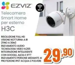 Expert EZVIZ Telecamera Smart Home per esterno H3C offerta