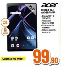 Expert acer ICONIA TAB A10-21-A0AU offerta