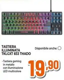 Expert GAMING TRUST Tastiera illuminata TKLGXT 833 THADO offerta