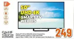 Expert Q.Bell TV LED 50" UHD 4K QT50UWF9A offerta